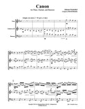 Pachelbel Canon Flute/Clarinet/Bassoon Trio