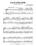 Carol of the Bells Flute/Bassoon Duet