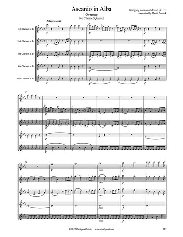 Mozart Ascanio in Alba Overture Clarinet Quintet