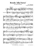 Mozart Turkish March Oboe/Clarinet Duet