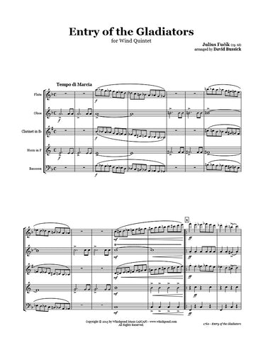 Fučík Entry of the Gladiators Wind Quintet
