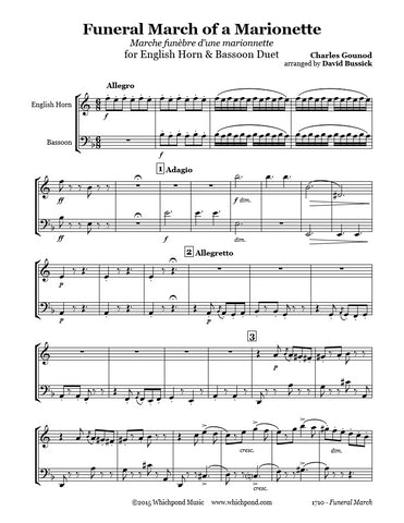 Gounod Funeral March English Horn/Bassoon Duet