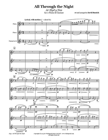All Through The Night Flute/Clarinet Trio