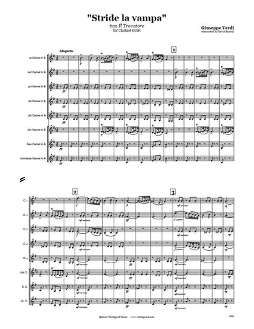 Verdi Stride La Vampa Clarinet Choir