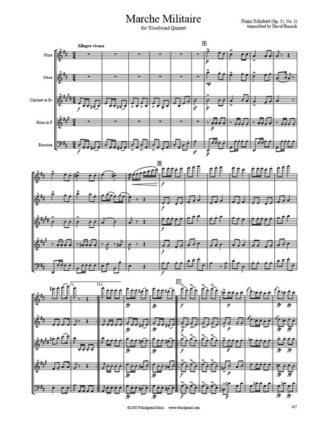 Schubert Marche Militaire Wind Quintet