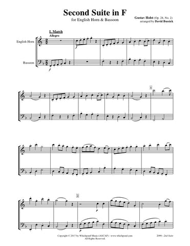 Holst Second Suite English Horn/Bassoon Duet
