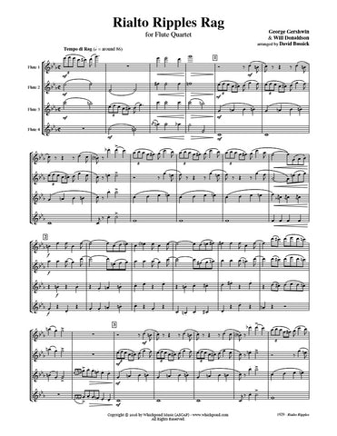Gershwin Rialto Ripples Rag Flute Quartet