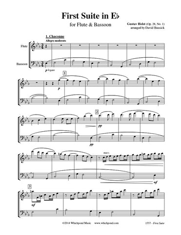 Holst First Suite Flute/Bassoon Duet