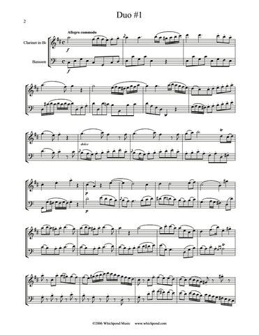 Beethoven 3 Duos Clarinet/Bassoon Duet