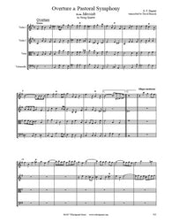 Handel Overture & Pastoral Symphony String Quartet