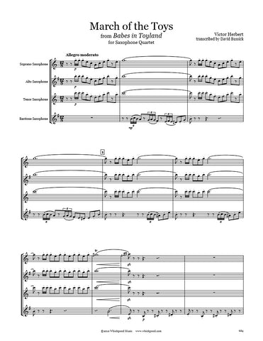 Herbert March of the Toys Saxophone Quartet