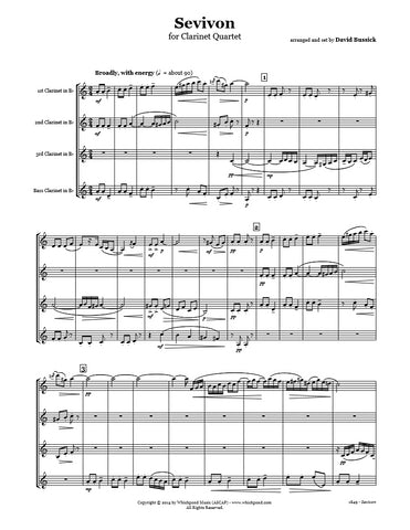Sevivon (Dreidel) Clarinet Quartet