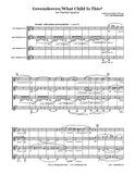 Greensleeves/What Child Is This Clarinet Quartet
