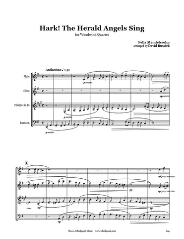 Hark The Herald Angels Sing Wind Quartet