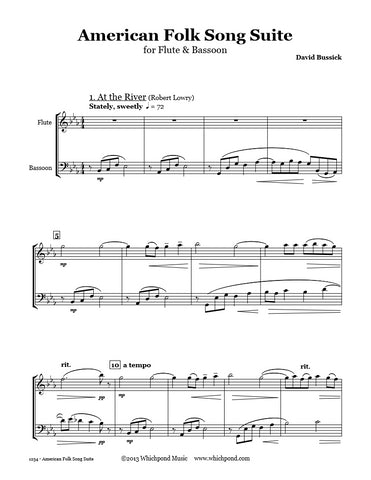 American Folk Song Suite Flute/Bassoon Duet