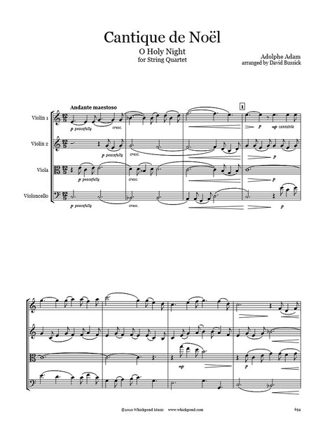 O Holy Night String Quartet