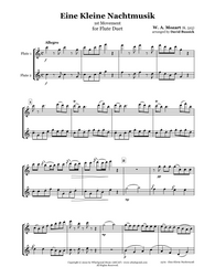 Mozart Eine Kleine Nachtmusik Flute Duet (2 C Flutes)