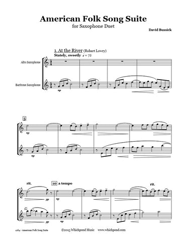 American Folk Song Suite Saxophone Duet