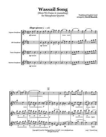 Wassail Song Saxophone Quartet