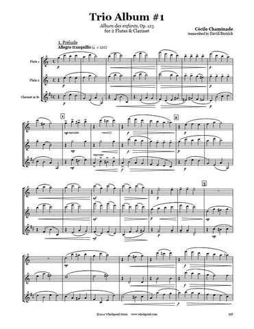 Chaminade Trio Album #1 Flute/Clarinet Trio