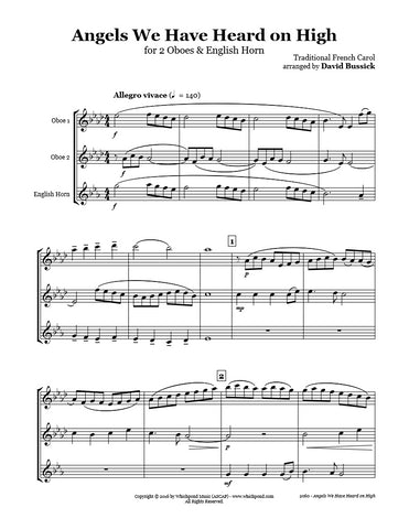 Angels We Have Heard On High Oboe/English Horn Trio