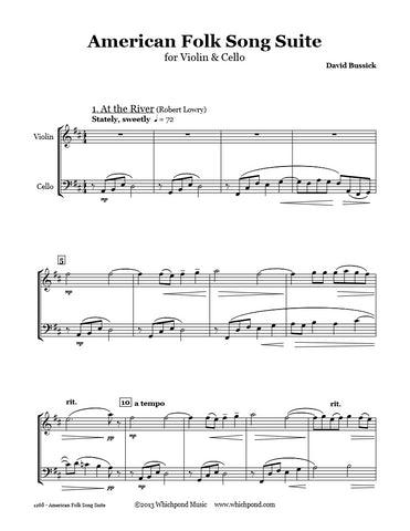 American Folk Song Suite Violin/Cello Duet