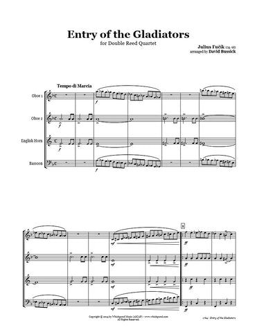 Fučík Entry of the Gladiators Double Reed Quartet