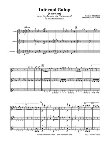 Offenbach Can-Can Flute/Clarinet Trio