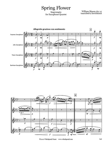 Mason Spring Flower Saxophone Quartet