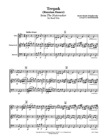 Nutcracker Russian Dance Oboe/Clarinet/Bassoon Trio