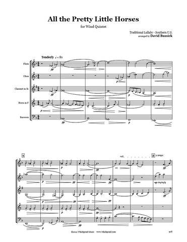 All The Pretty Little Horses Wind Quintet