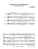 O Little Town of Bethlehem Saxophone Quartet