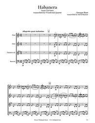 Bizet Carmen Habanera Wind Quartet