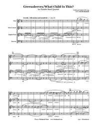 Greensleeves/What Child Is This Double Reed Quartet