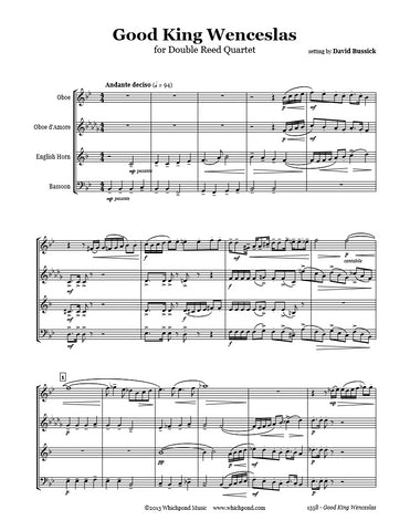 Good King Wenceslas Double Reed Quartet