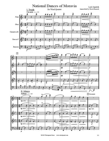 Janáček National Dances of Moravia Wind Quintet