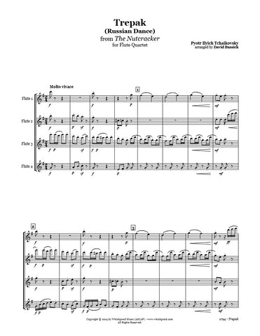 Nutcracker Russian Dance Flute Quartet