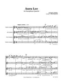 Aura Lee Saxophone Quartet