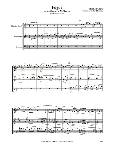 Gliere Christmas Fugue Wind Trio