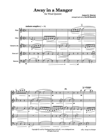 Away in a Manger Wind Quintet