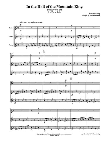 Grieg Mountain King Flute Trio