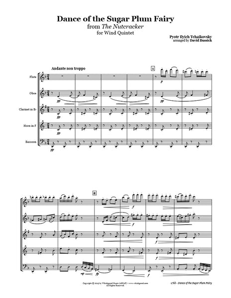 Nutcracker Sugar Plum Fairy Wind Quintet
