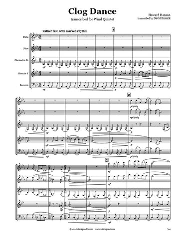 Hanson Clog Dance Wind Quintet