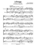 Schubert 2 Songs Clarinet/Bassoon Duet