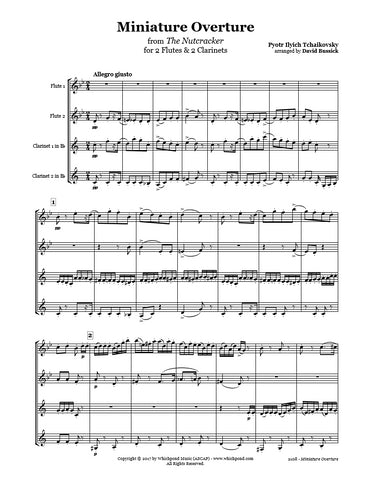 Nutcracker Overture Flute/Clarinet Quartet
