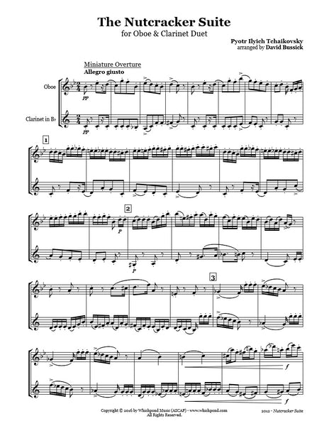 Nutcracker Suite Oboe/Clarinet Duet