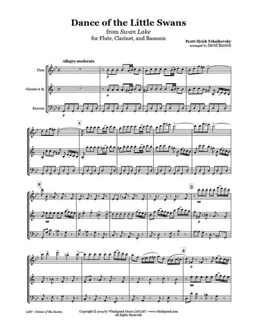 Swan Lake Dance of the Swans Flute/Clarinet/Bassoon Trio