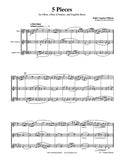 Vaughan Williams 5 Pieces Oboe/d'Amore/English Horn Trio