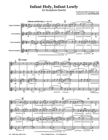 Infant Holy Infant Lowly Saxophone Quartet