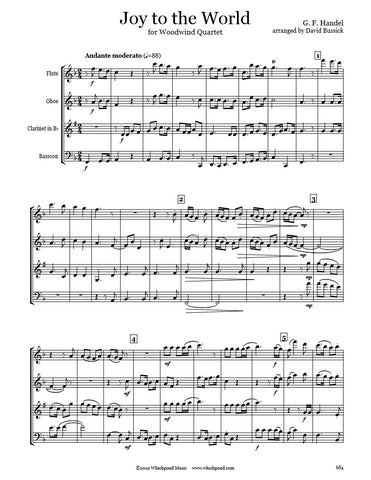 Handel Joy to the World Wind Quartet